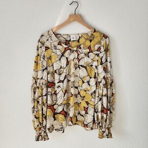 CAbi Sequel Floral Career Casual Medium Blouse Style 3954